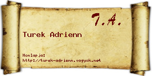 Turek Adrienn névjegykártya